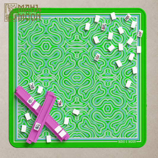 Green Retro Mahjong Mat