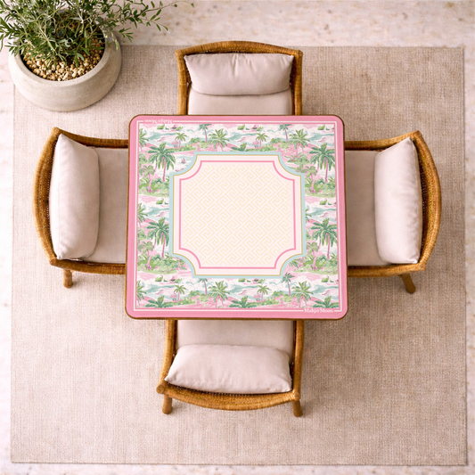 Pastel Palm Beach Mahjong Mat
