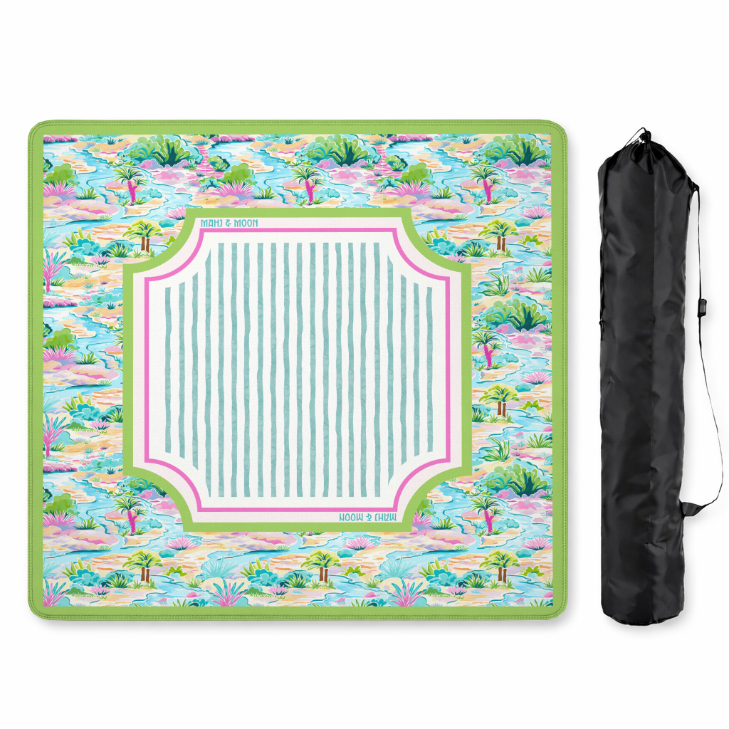 Tropical Island Garden Mahjong Mat