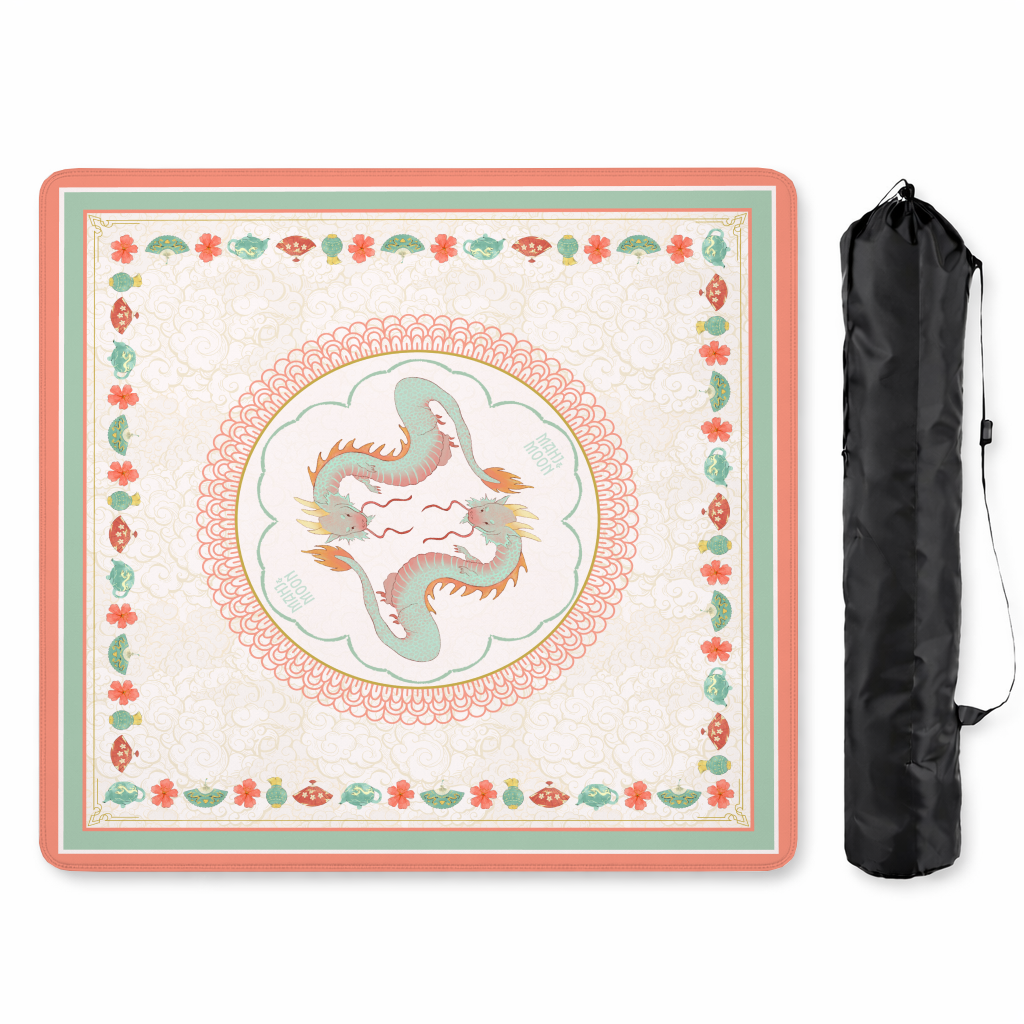 Celestial Dragon Chinoiserie Mahjong Mat