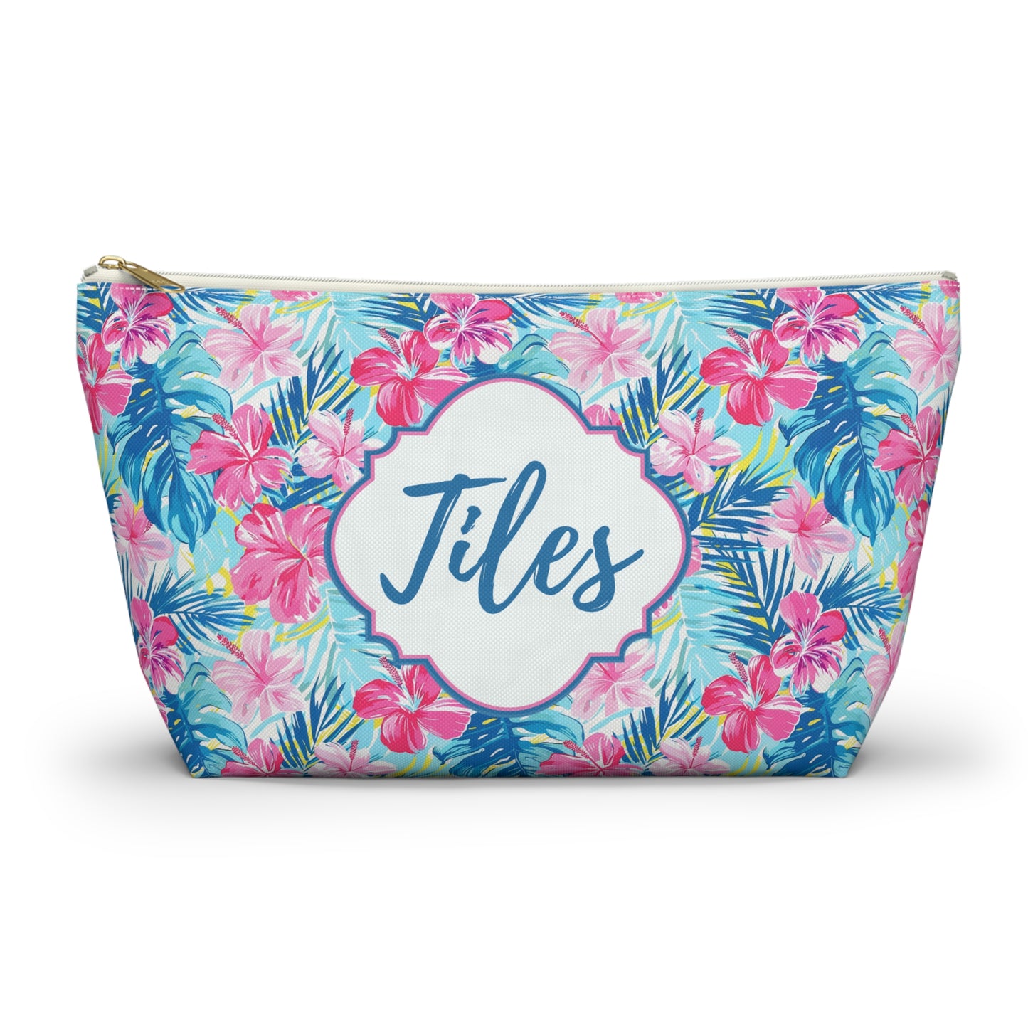 Hibiscus Winds Mahjong Bag – Tropical Tile Bag for American Mahjong Sets