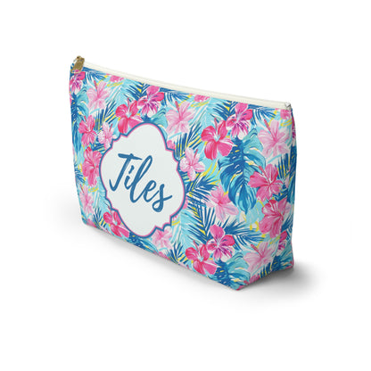 Hibiscus Winds Mahjong Bag – Tropical Tile Bag for American Mahjong Sets