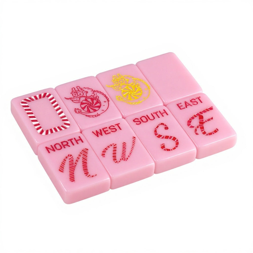 Sugar High Mahjong Set – Pink Candy Mahjong Tiles, Sweet Mahjong Gift
