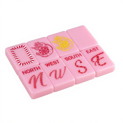 Sugar High Mahjong Set – Pink Candy Mahjong Tiles, Sweet Mahjong Gift
