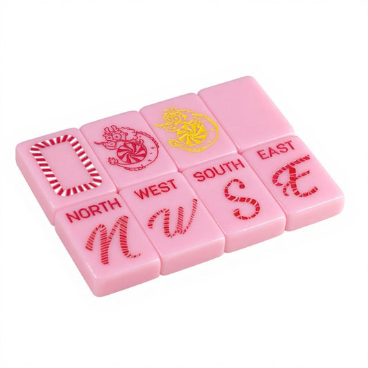 Sugar High Mahjong Set – Pink Candy Mahjong Tiles, Sweet Mahjong Gift