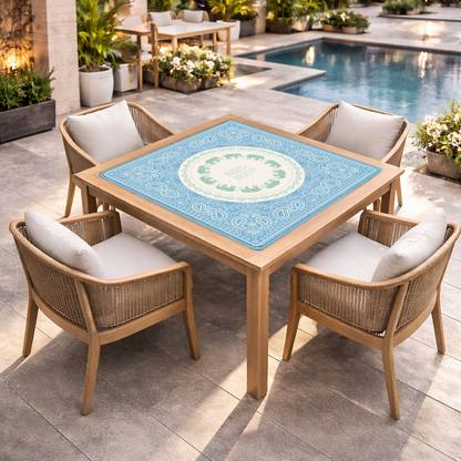 Elephant Paisley Mahjong Mat