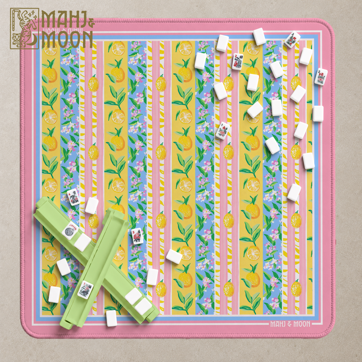 Lemon Stripe Mahjong Mat
