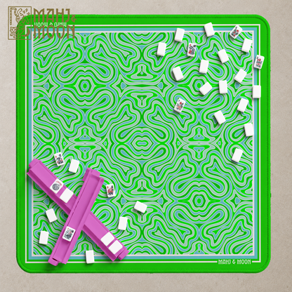 Green Retro Mahjong Mat