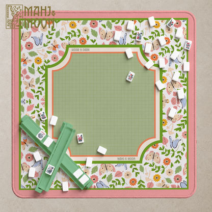 Wildflower Butterfly Mahjong Mat