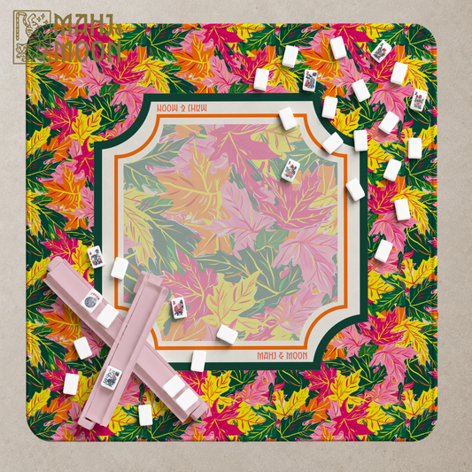 Autumn Leaves Mahjong Mat