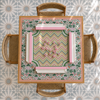 Botanical Chevron Mahjong Mat