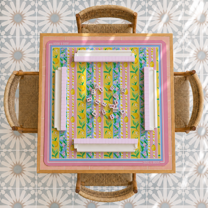 Lemon Stripe Mahjong Mat