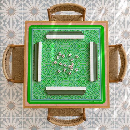 Green Retro Mahjong Mat