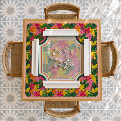 Autumn Leaves Mahjong Mat