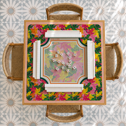 Autumn Leaves Mahjong Mat