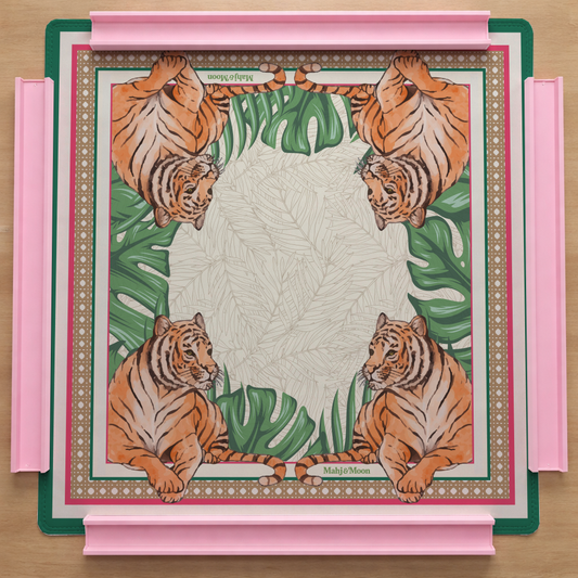 Emerald Tiger Jungle Mahjong Mat