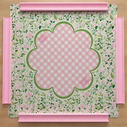 English Garden Gingham Mahjong Mat