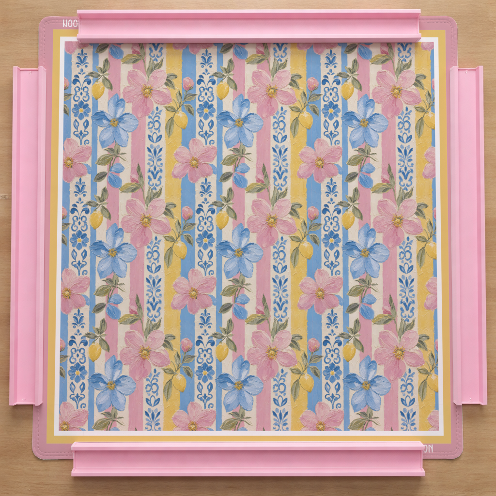 Coastal Bloom Mahjong Mat