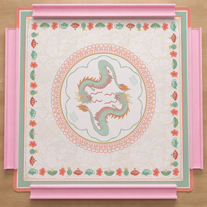Celestial Dragon Chinoiserie Mahjong Mat
