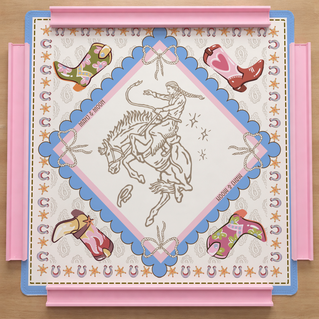 Cowgirl Rodeo Mahjong Mat