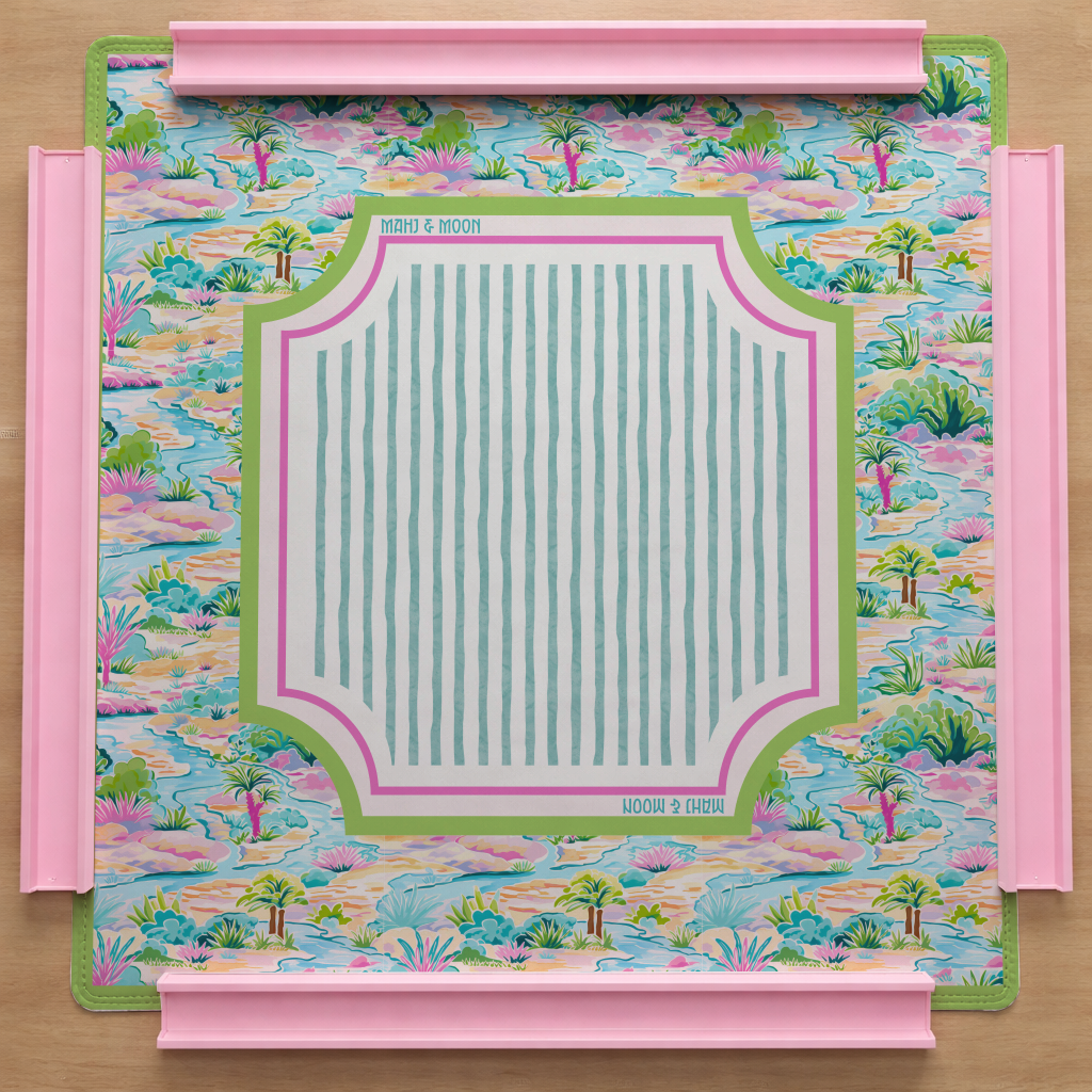 Tropical Island Garden Mahjong Mat