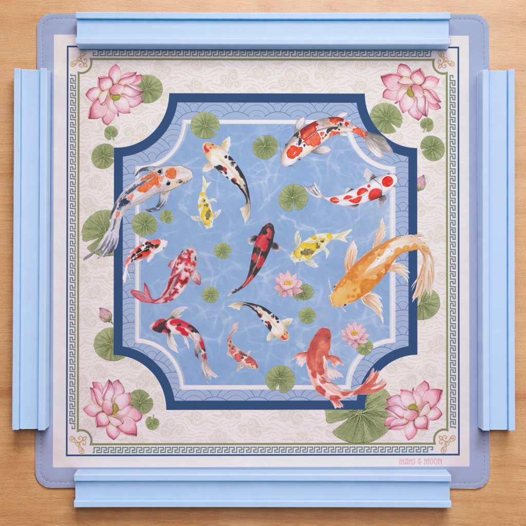Koi Pond Mahjong Mat