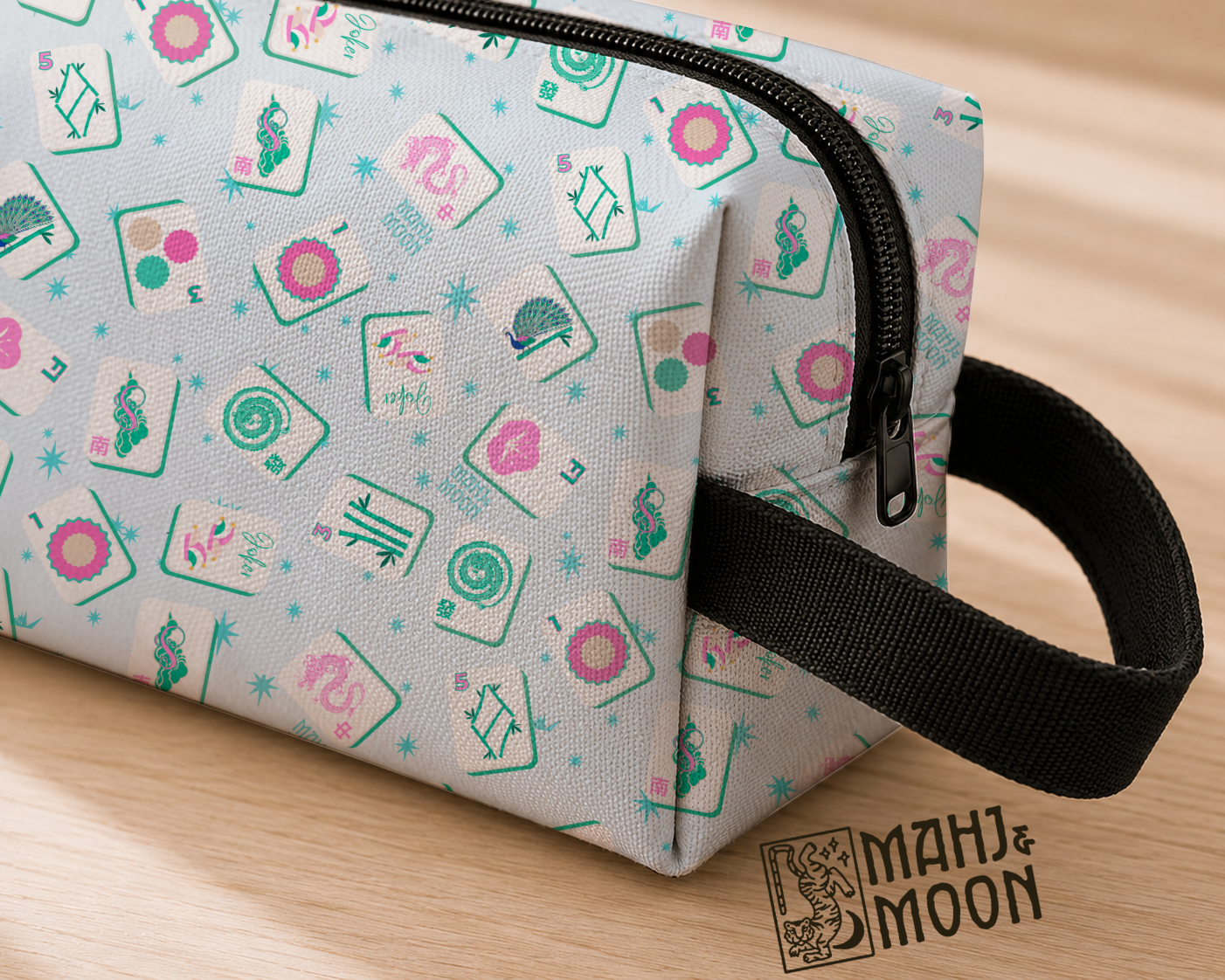 Pastel Mahjong Tile Bag | Cute American Mahjong Accessories Pouch