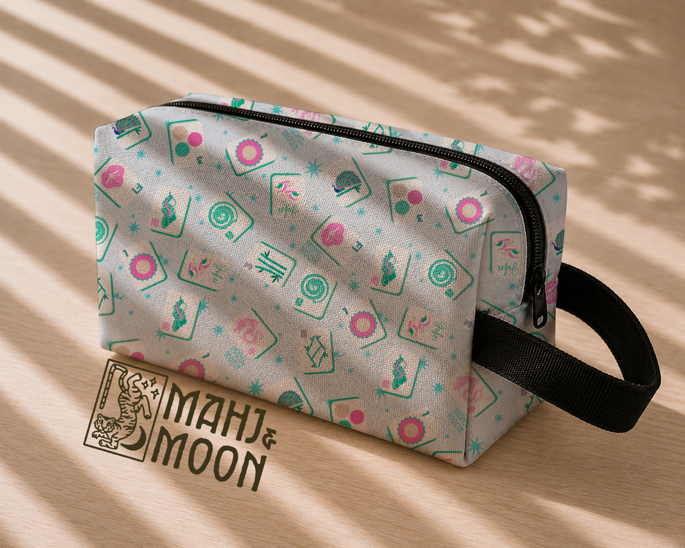 Pastel Mahjong Tile Bag | Cute American Mahjong Accessories Pouch