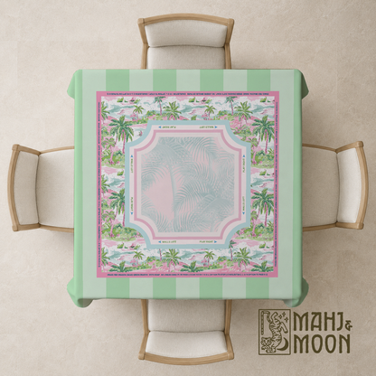 Palm Beach Mahjong Tablecloth | American Mahjong Tablecloth