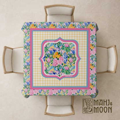 Citrus Garden Mahjong Tablecloth