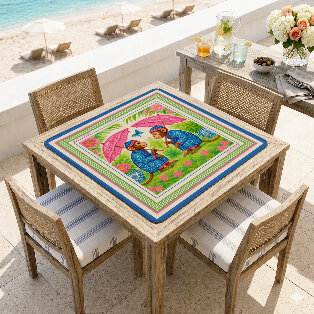 Monkey Garden Mahjong Mat