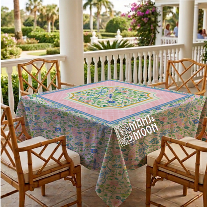 Bird Garden Mahjong Tablecloth