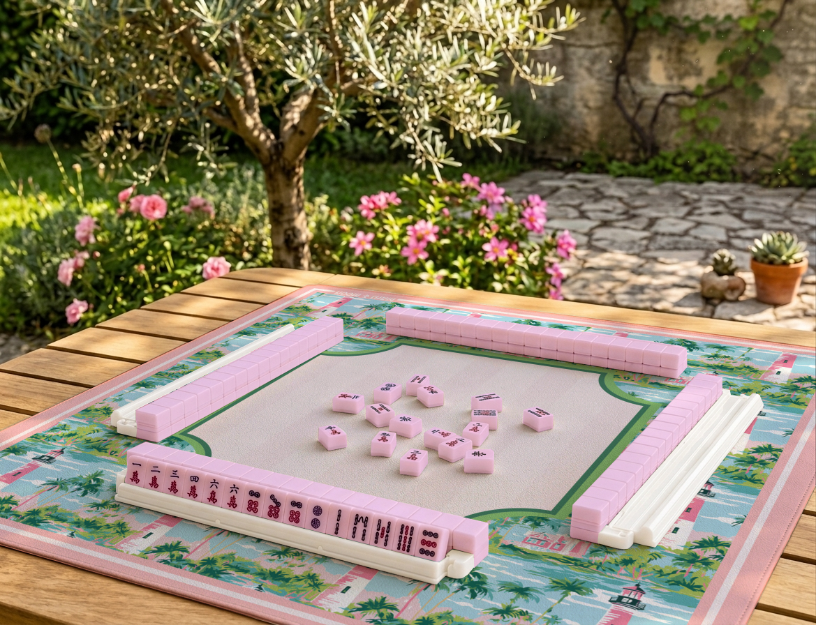 Palm Beach American Mahjong Mat | Bermuda Coastal Playing Mat