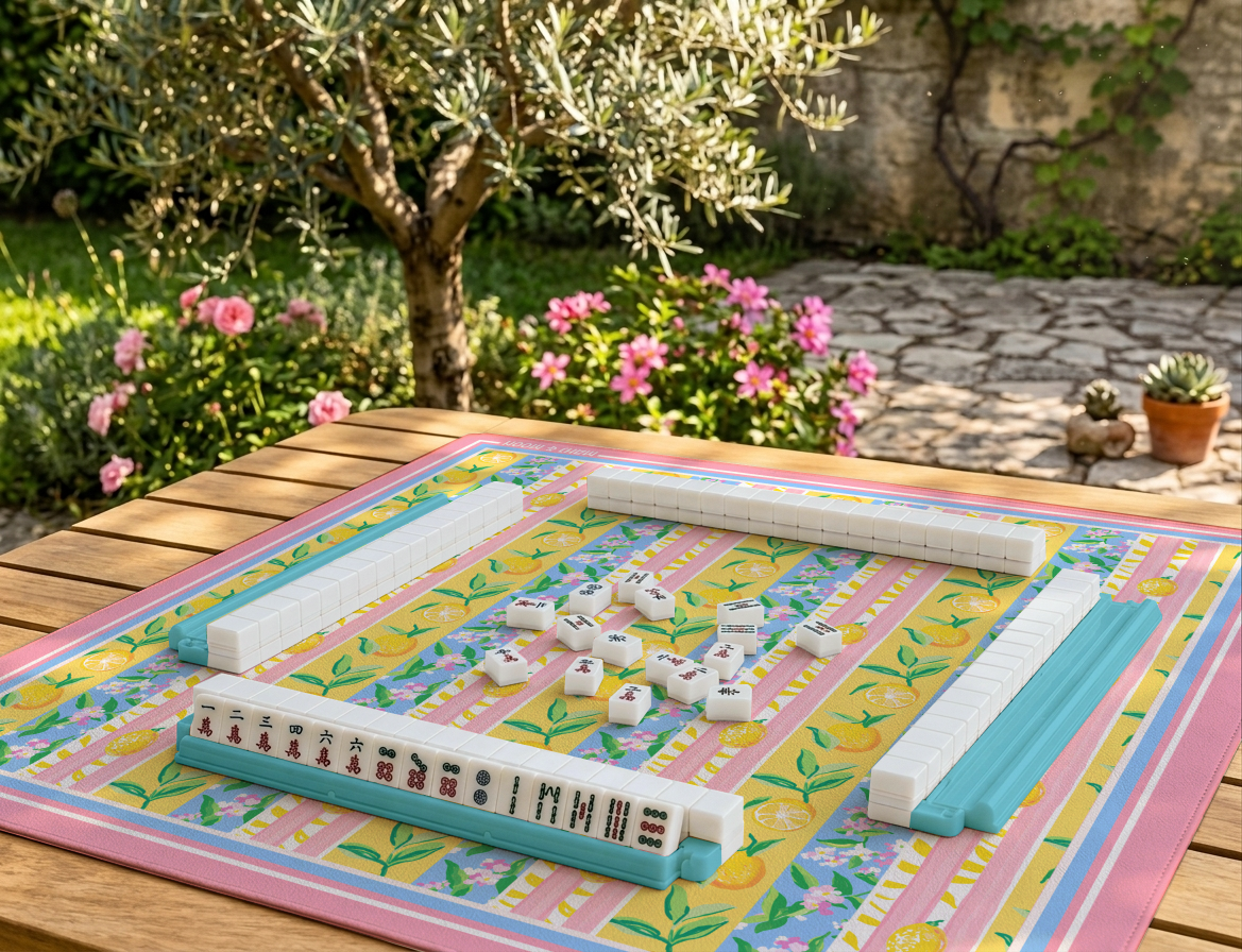 Lemon Stripe Mahjong Mat