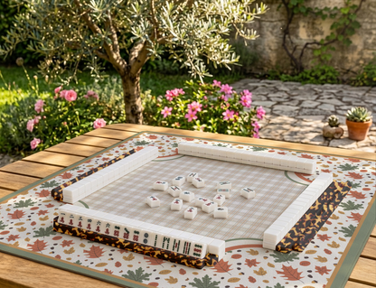 Autumn Leaves Mahjong Mat