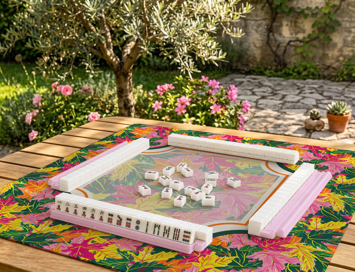 Autumn Leaves Mahjong Mat