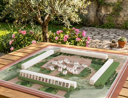 Italian Villa Mahjong Mat | Tuscan Estate American Mahjong Playing Mat