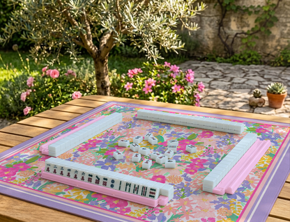 Summer Bloom Mahjong Mat | Colorful Floral Mah Jongg Mat