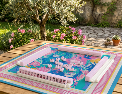 Lion American Mahjong Mat | Tropical Jungle Playing Mat