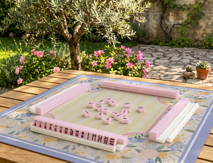 Wildflower American Mahjong Mat | Cottage Garden Floral Playing Mat