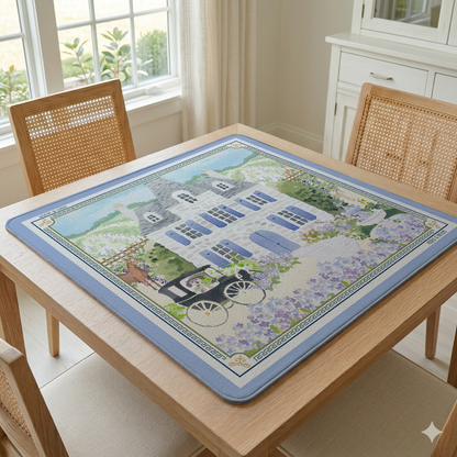 French Country Estate Mahjong Mat