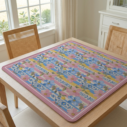 Coastal Bloom Mahjong Mat