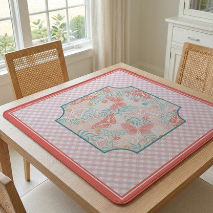 Blush Butterfly Mahjong Mat
