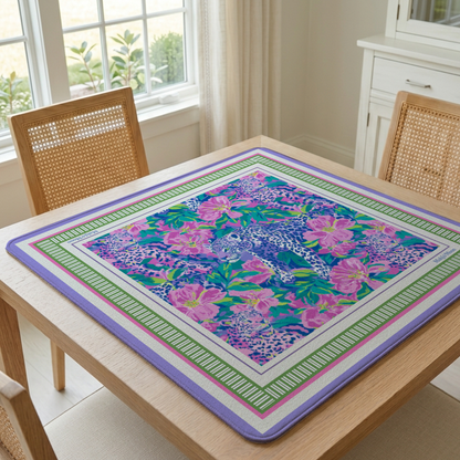 Tropical Leopard Mahjong Mat