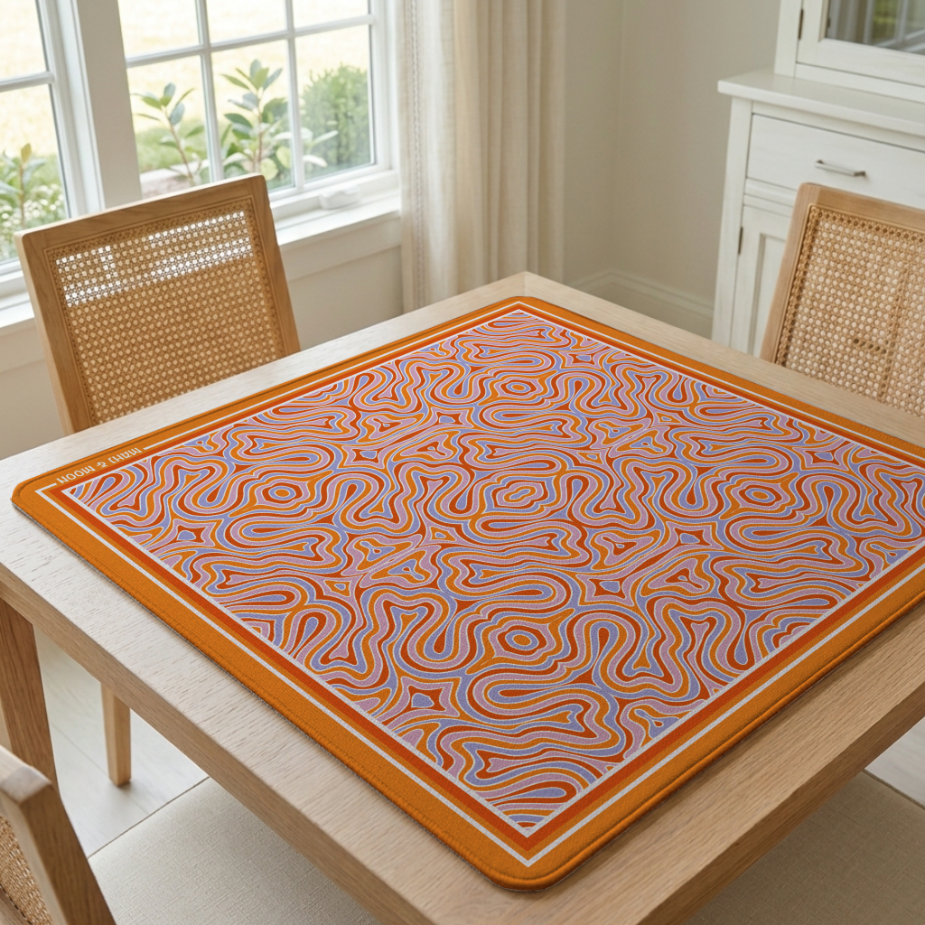 Retro Waves Mahjong Mat