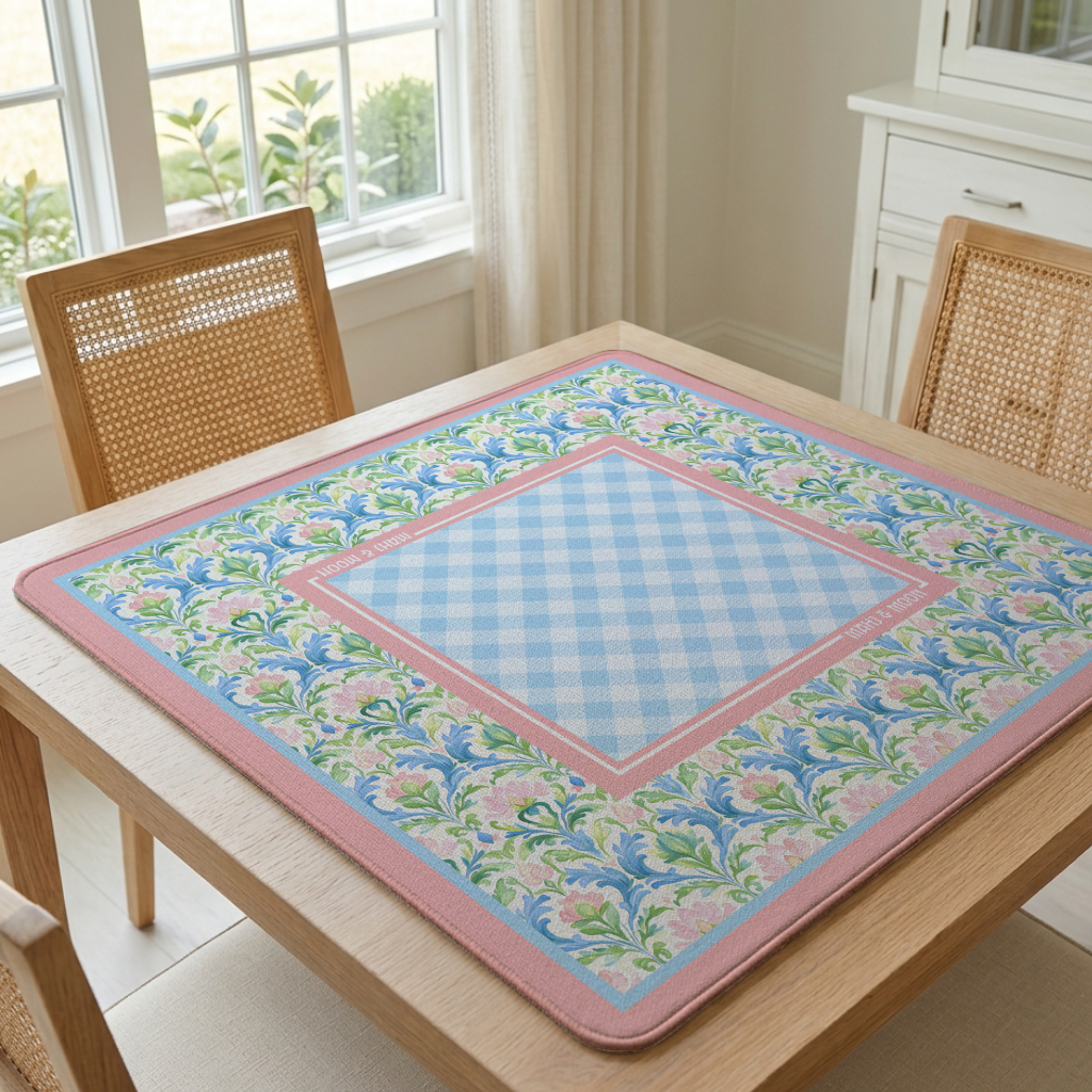 Blush Botanical Mahjong Mat