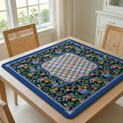 Citrus Chinoiserie Mahjong Mat