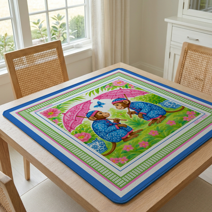Monkey Garden Mahjong Mat