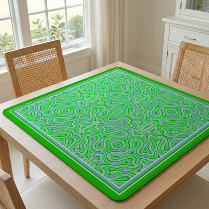 Green Retro Mahjong Mat