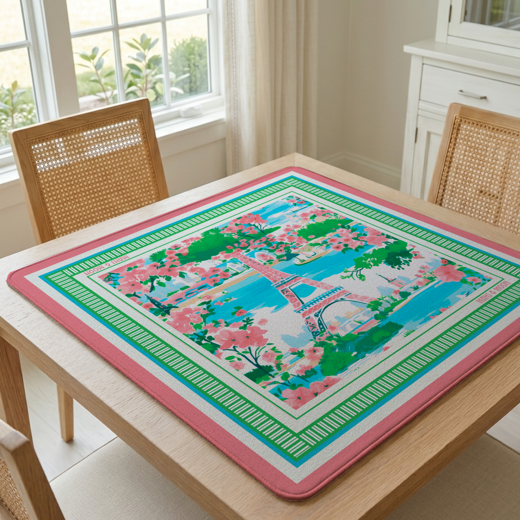 Paris in Bloom Mahjong Mat